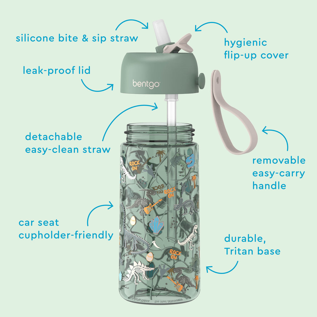 Bentgo Kids Prints Water Bottle (2-Pack)